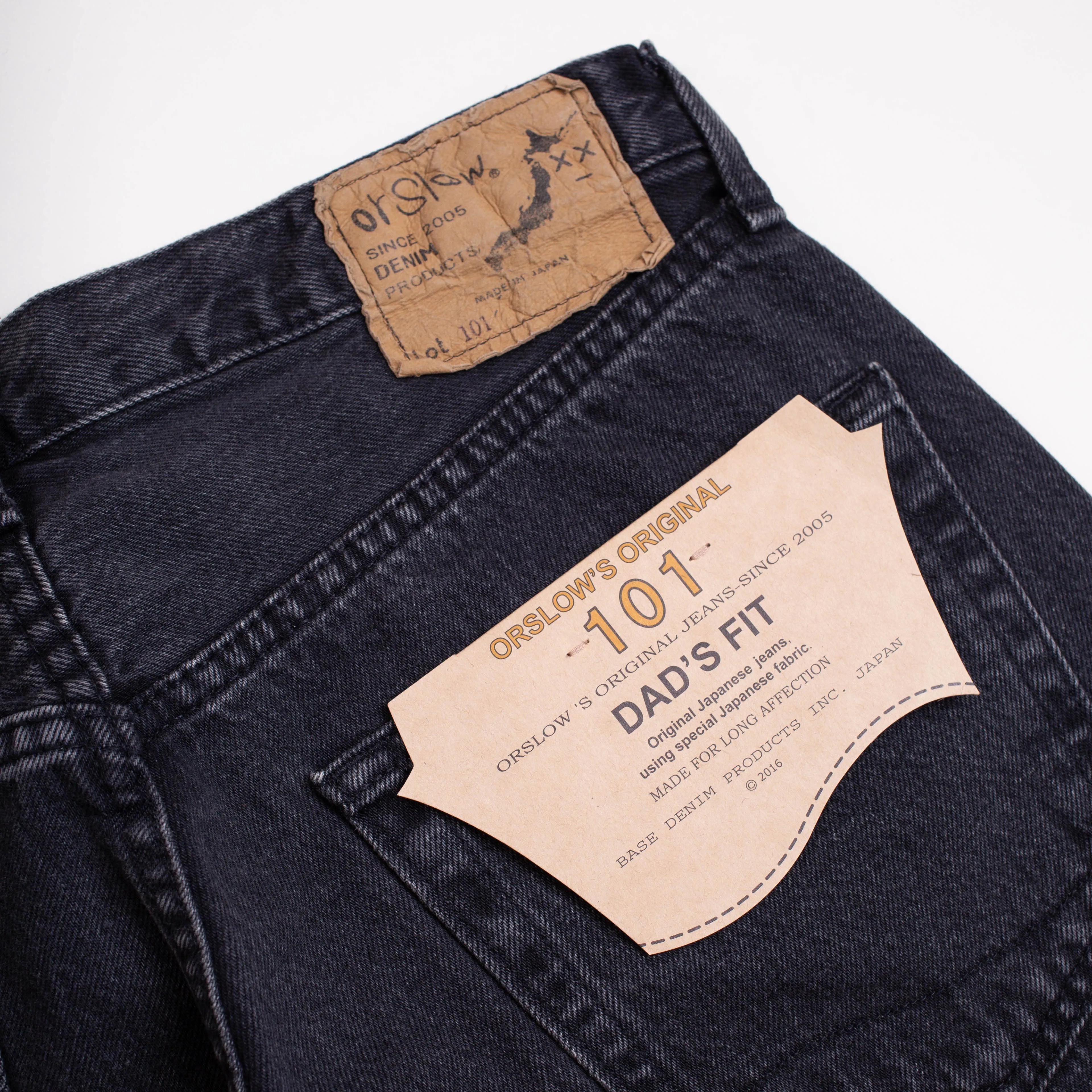 101 DAD'S FIT SELVEDGE DENIM - REMAKE BLACK