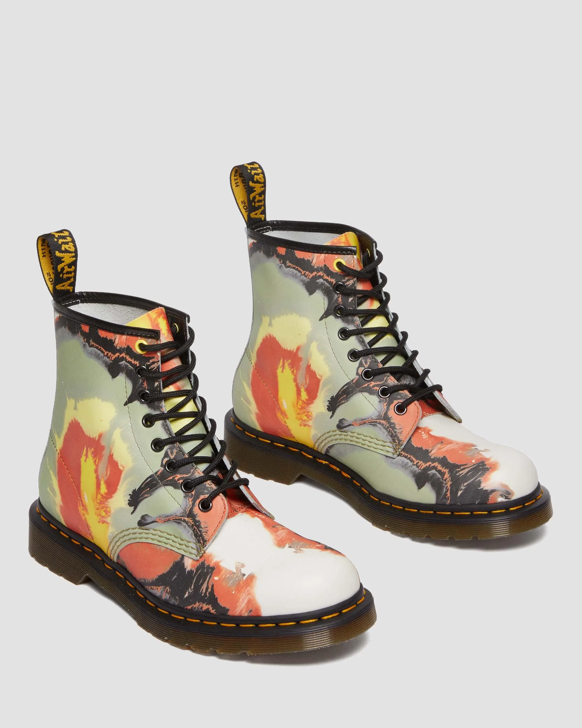 1460 Tate Flare Volcanic Leather Boots