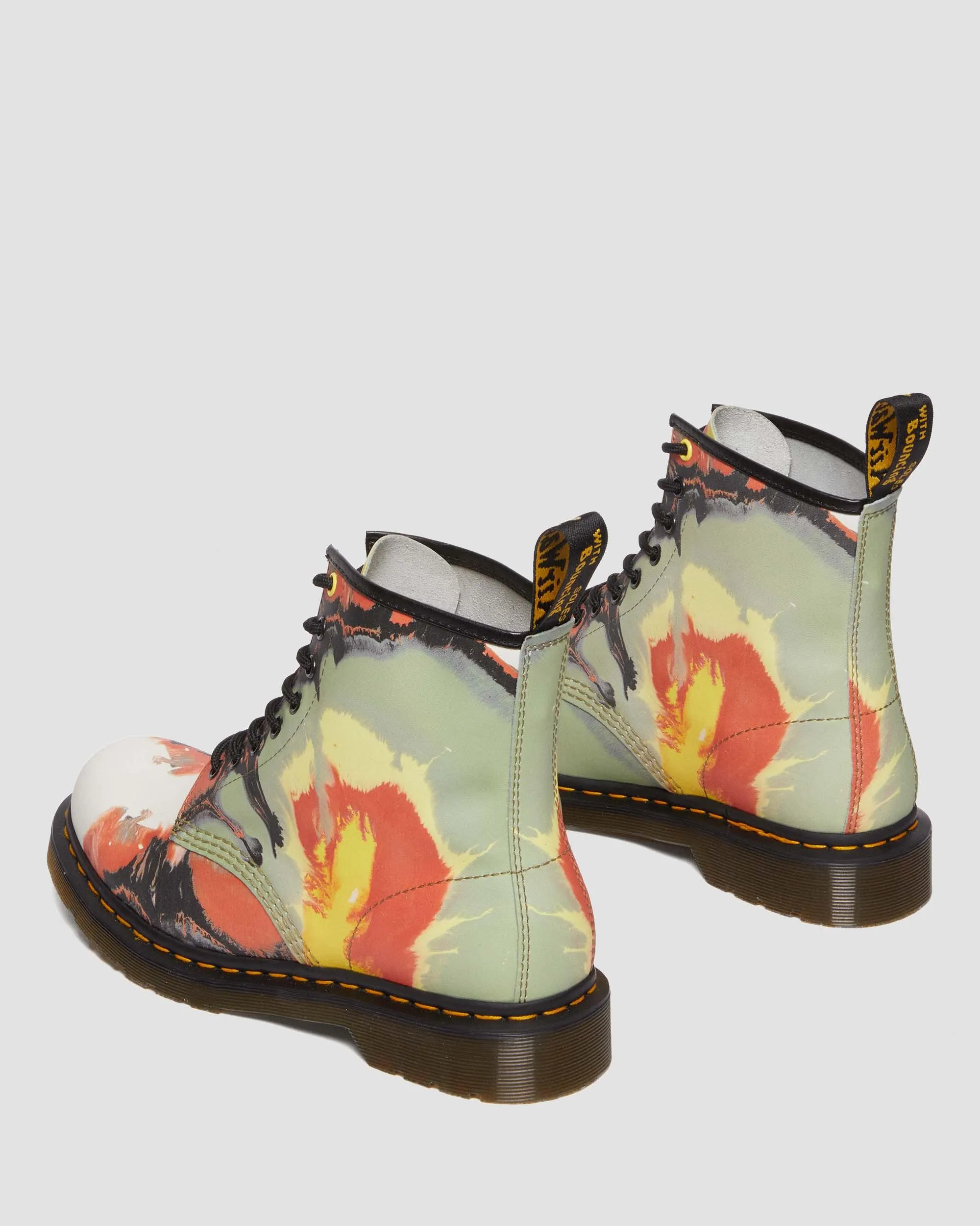 1460 Tate Flare Volcanic Leather Boots