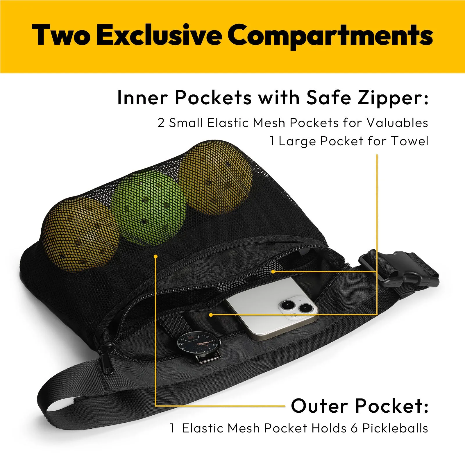 A11N Waist Pickleball Holder