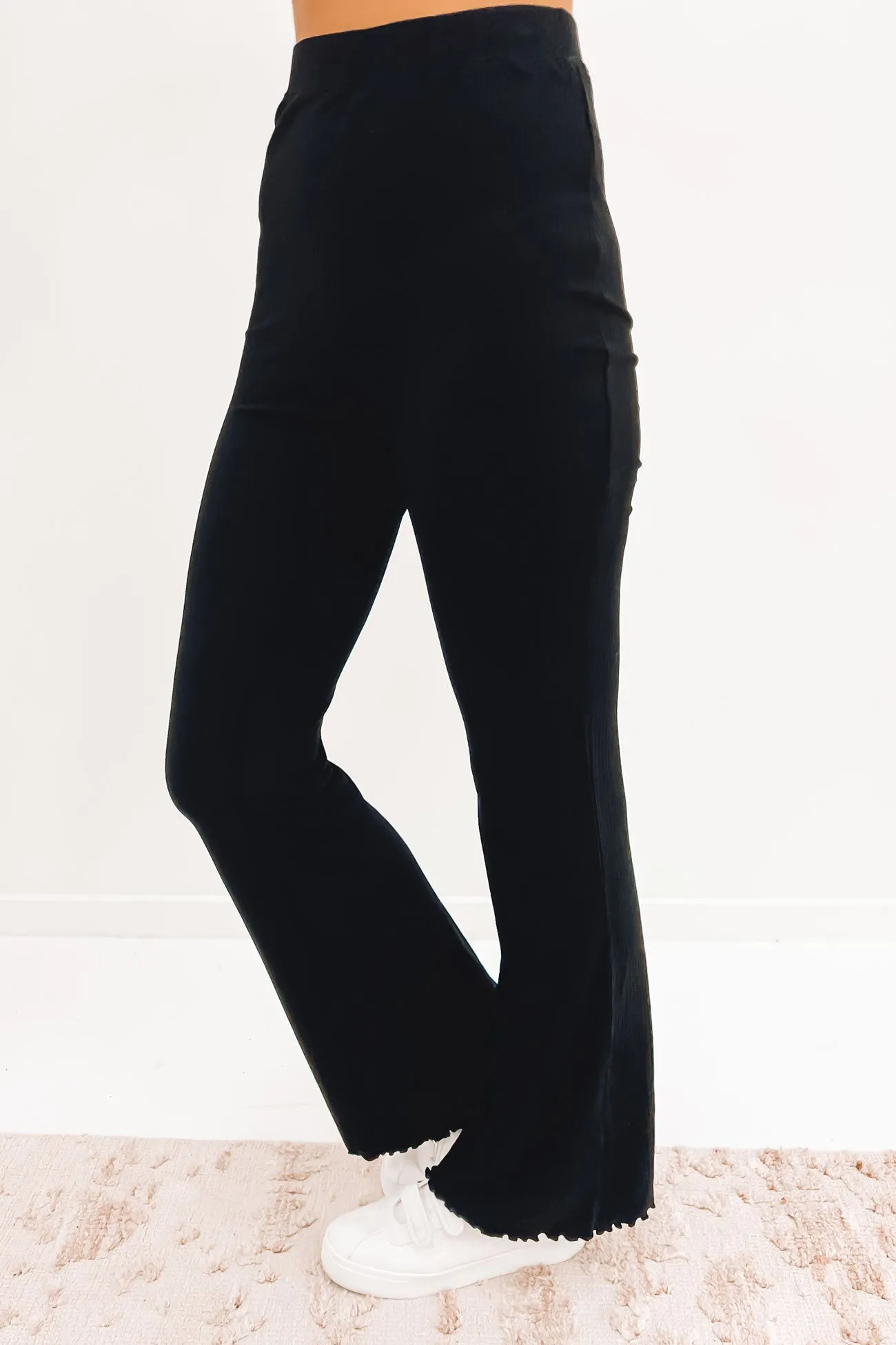 AAE Rib Flare Pant Black