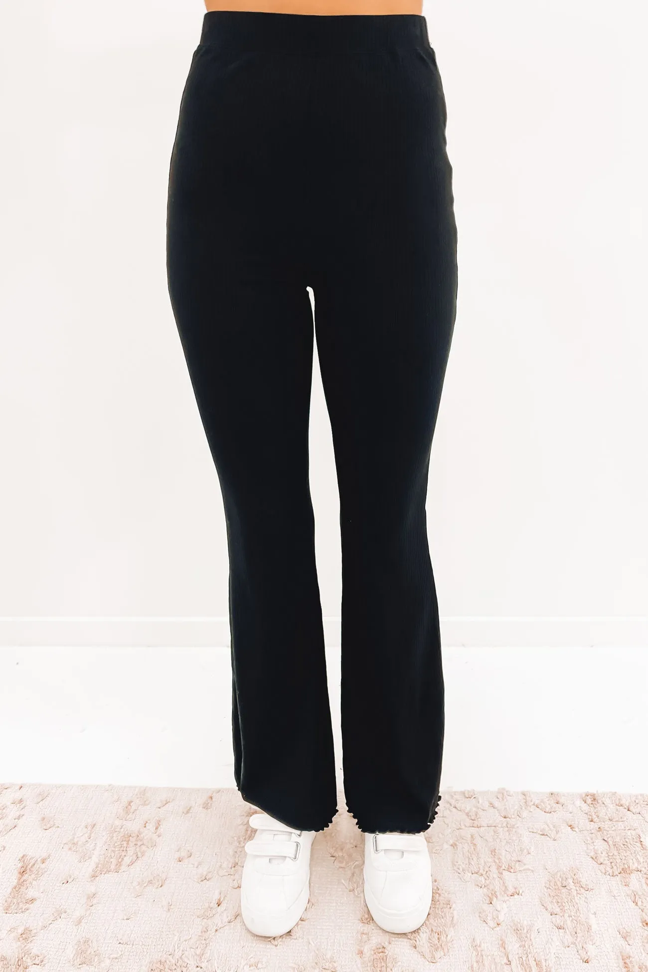 AAE Rib Flare Pant Black