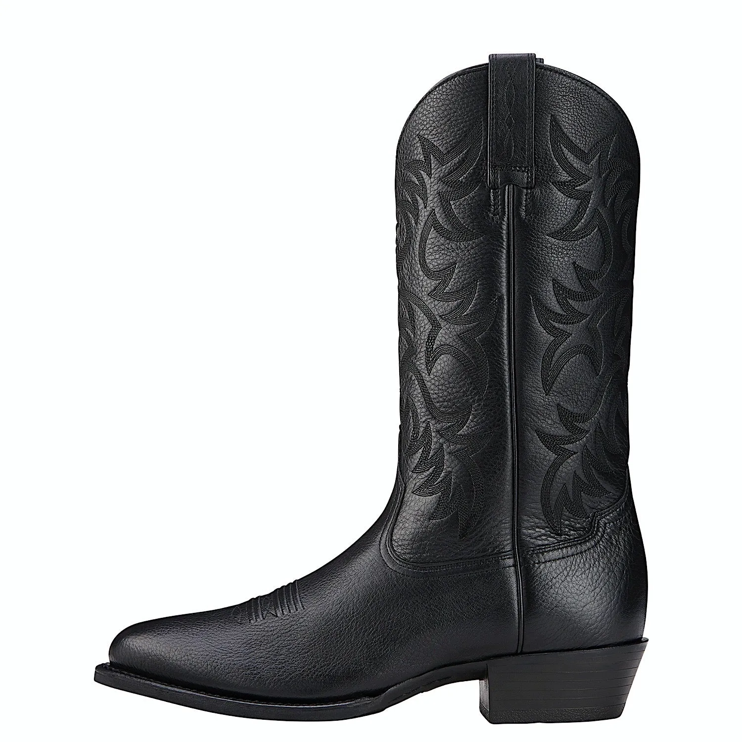 Ariat Mens Heritage Western R-Toe Black