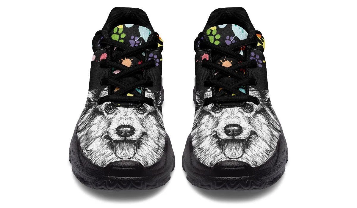 Artsy Corgi Chunky Sneakers