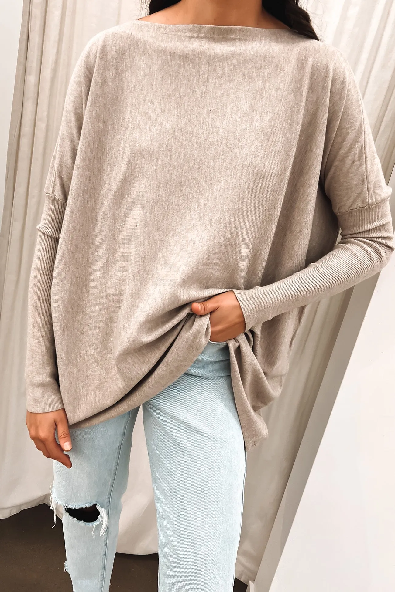 Aziza Knit Jumper Mushroom