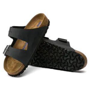 Birkenstock Arizona Soft Footbed Oiled Leather Color: Black