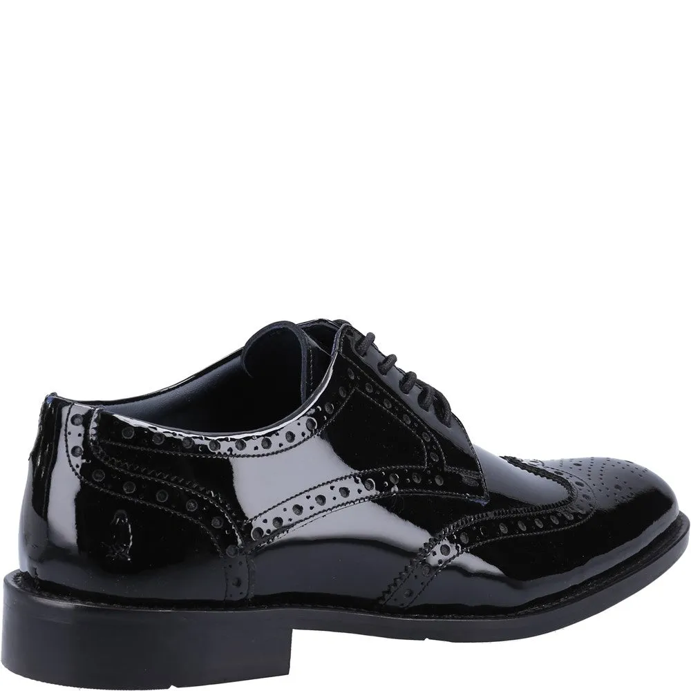 Black Dustin Brogue Patent Shoes