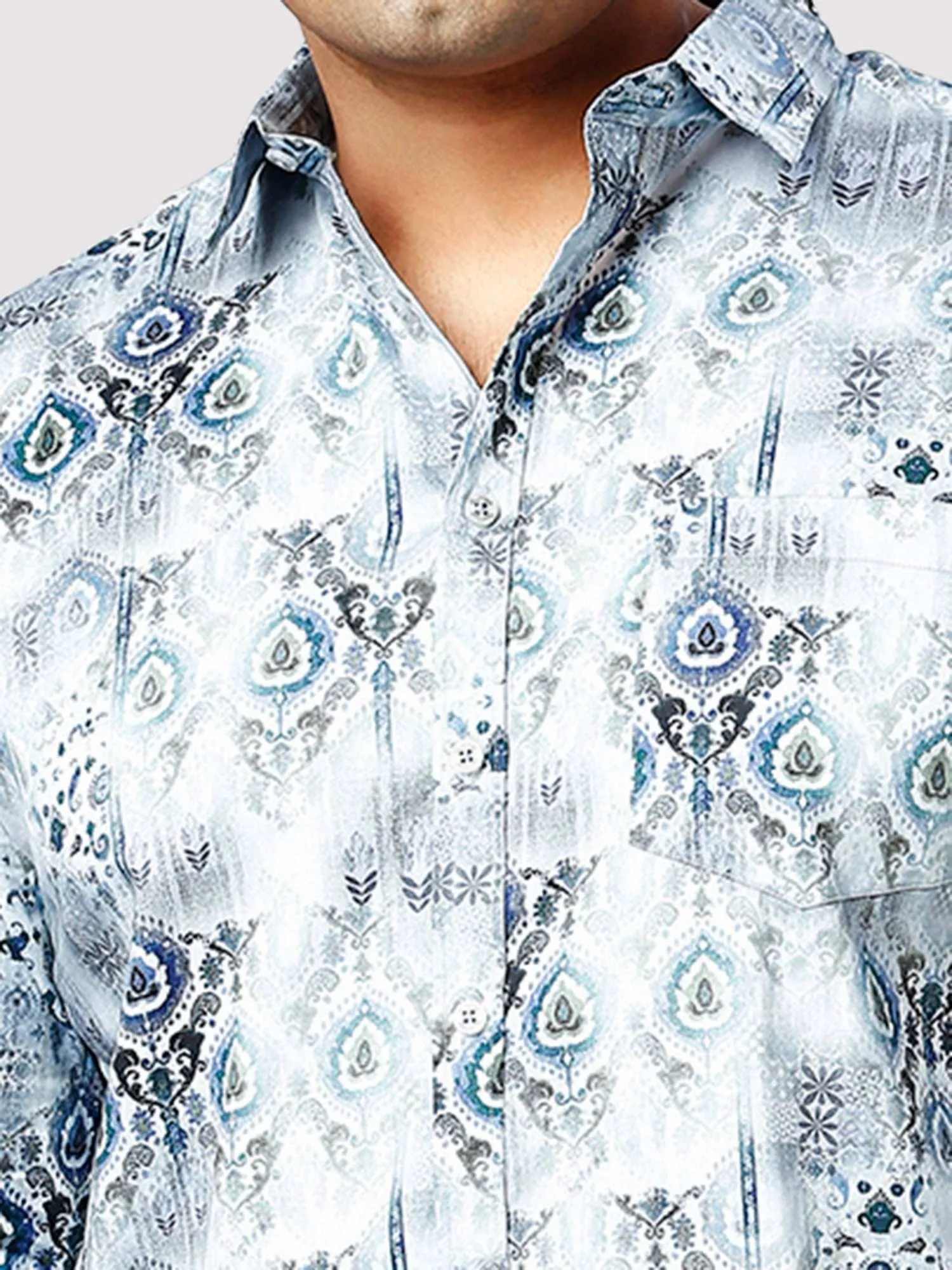 Blue Bell Digital Printed Full Sleeve Shirt Men's Plus Size