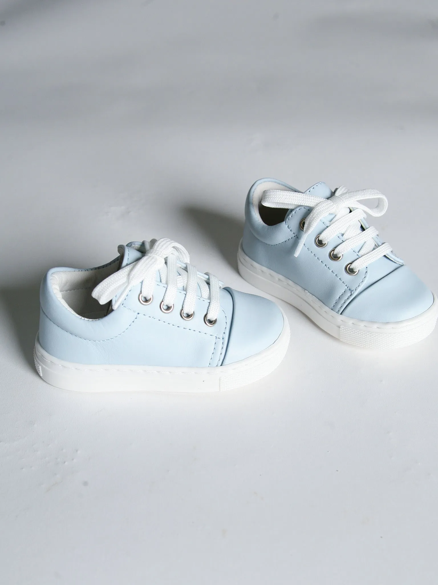 Borboleta Blue 'Santiago' Leather Trainers