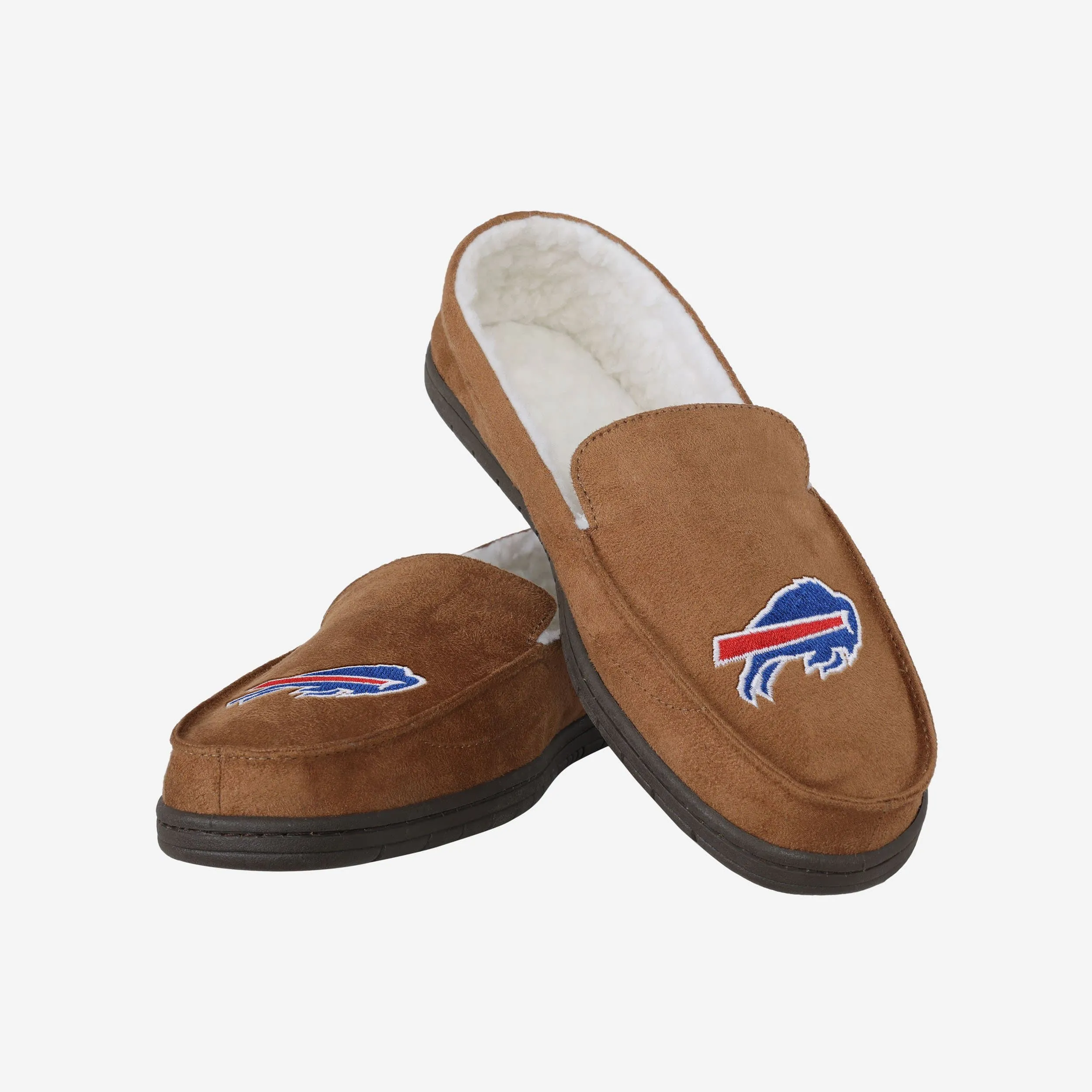 Buffalo Bills Beige Moccasin Slipper