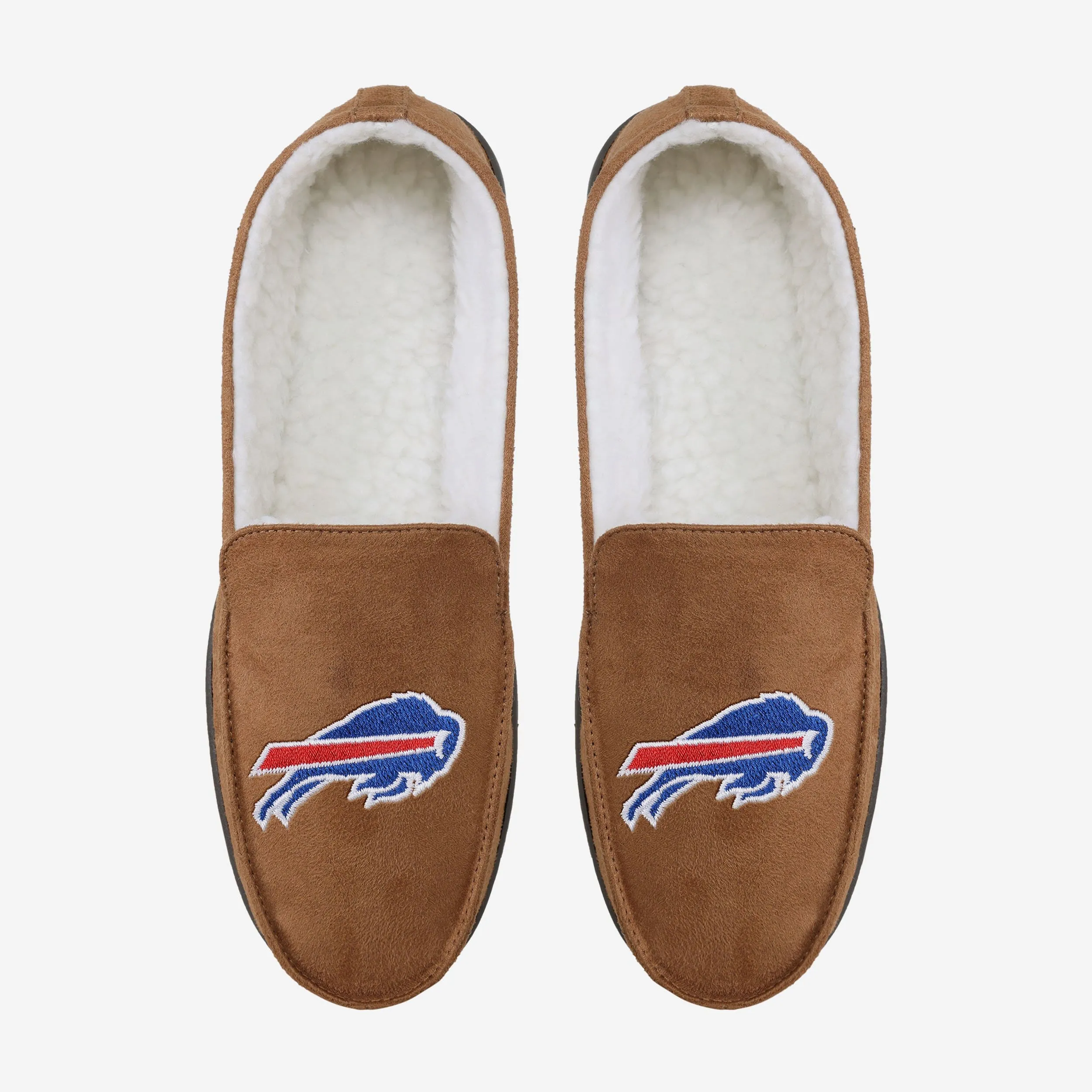 Buffalo Bills Beige Moccasin Slipper