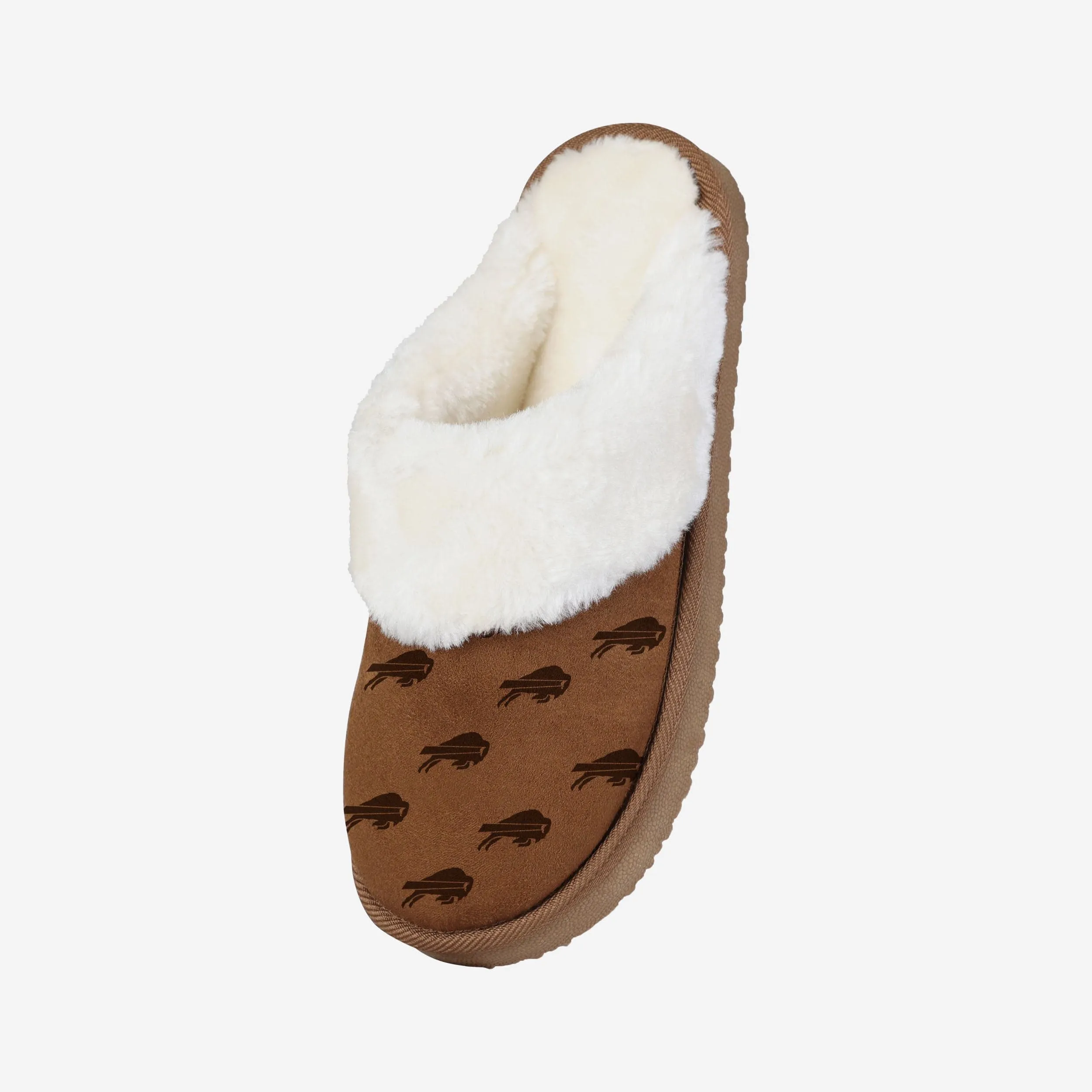 Buffalo Bills Womens Repeat Logo Moccasin Slipper