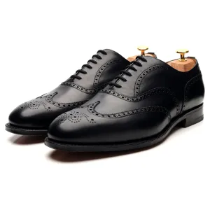 'Chetwynd' Black Leather Oxford Brogues UK 12 F