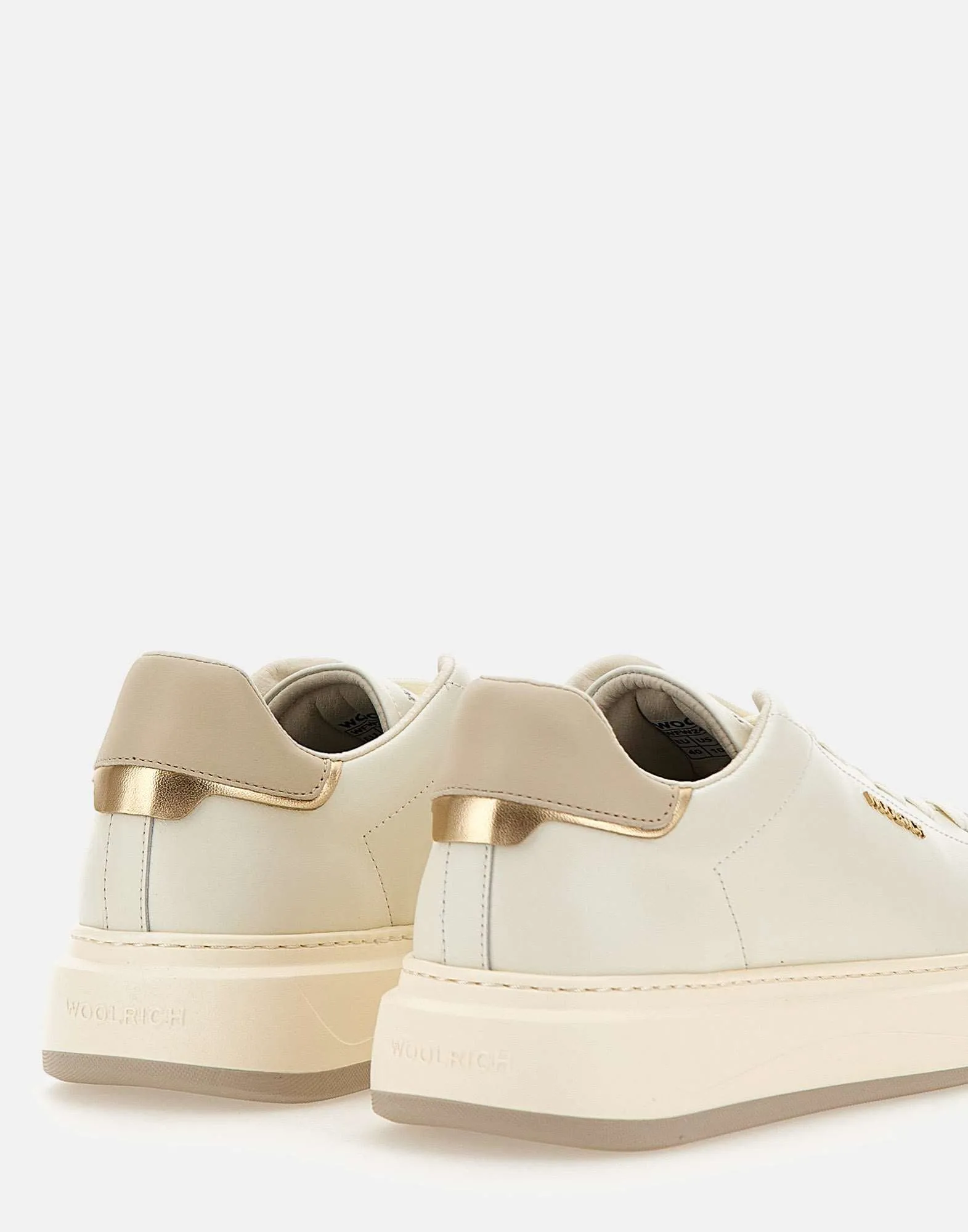 Chunky Court White Leather Sneakers