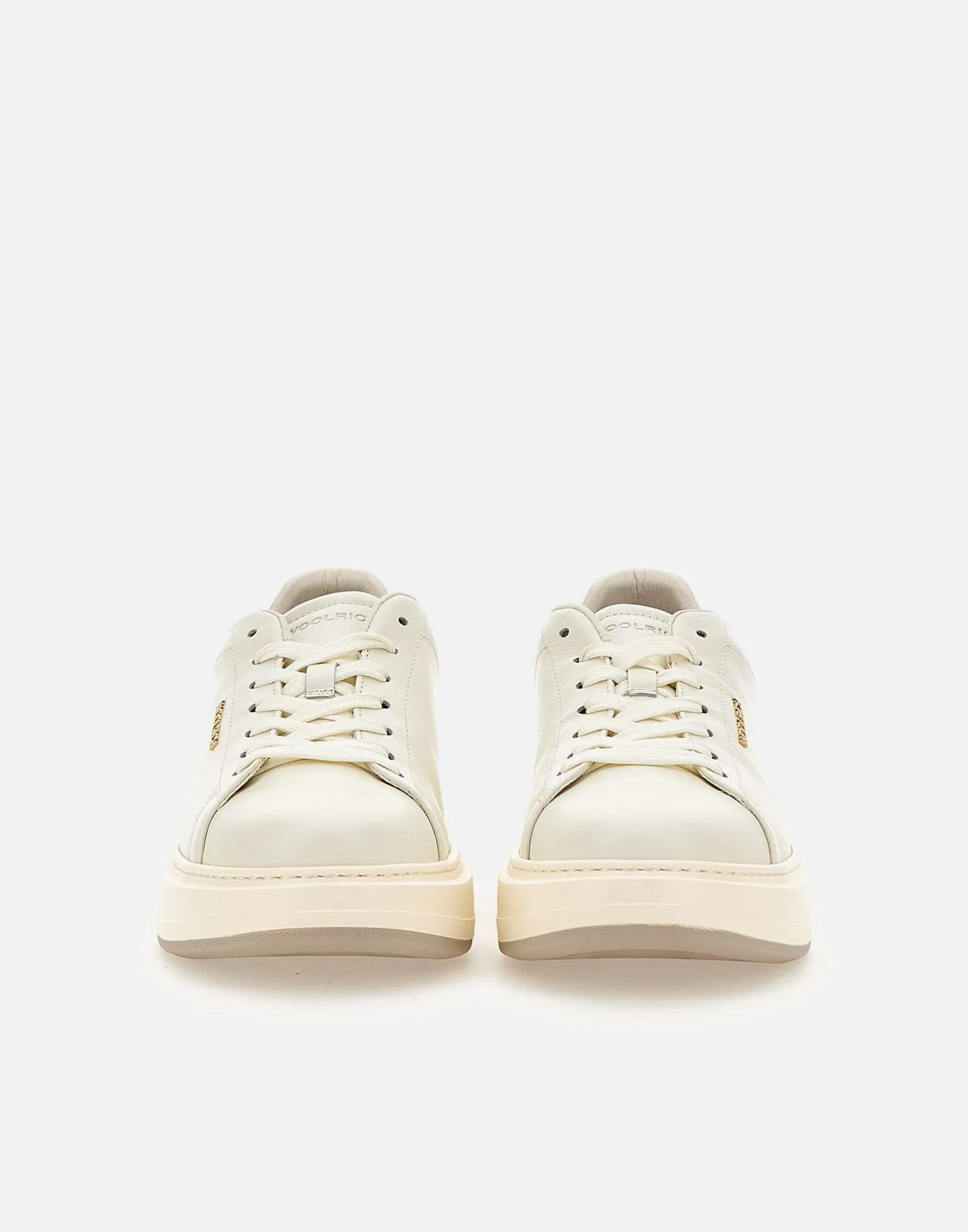 Chunky Court White Leather Sneakers