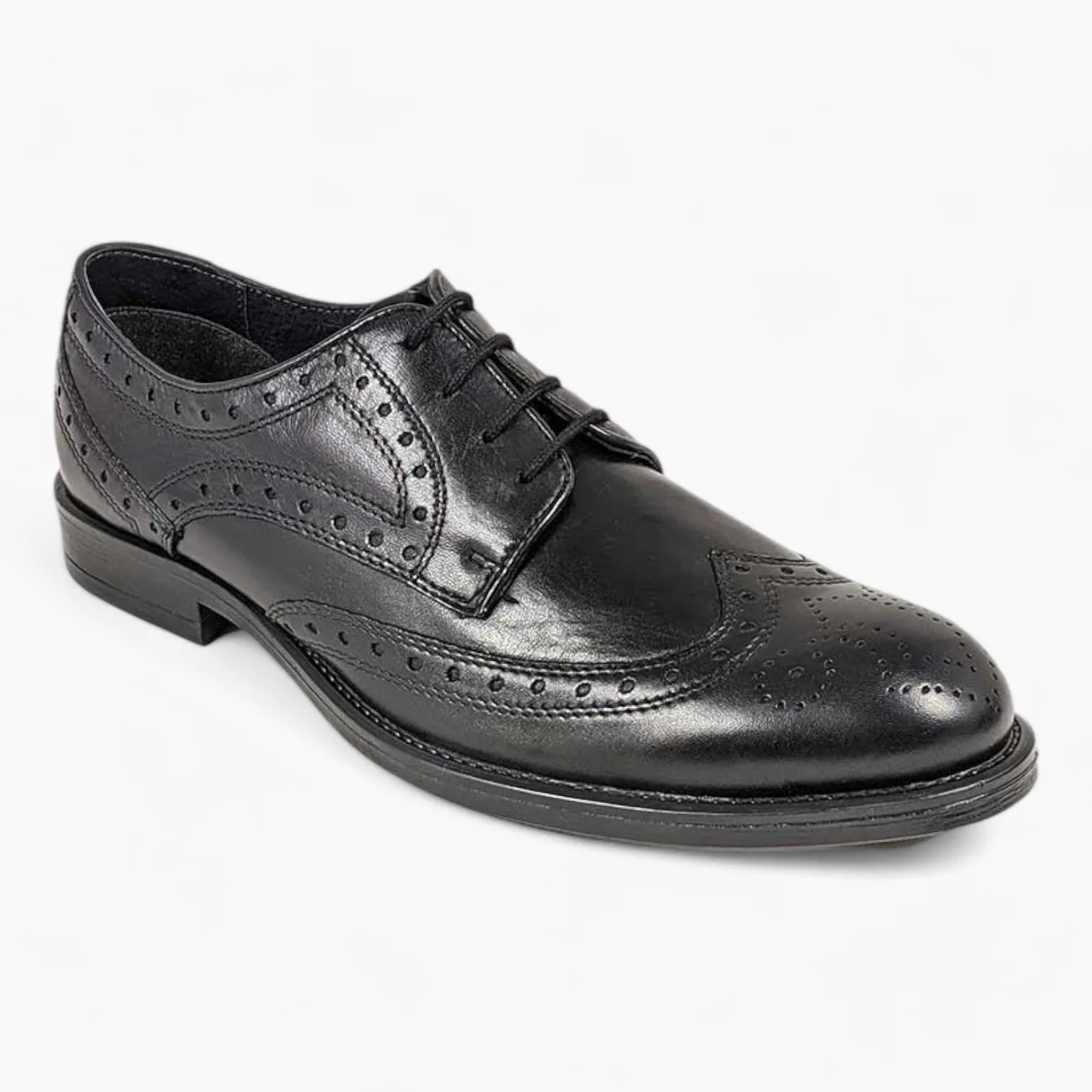 Dubarry Delaware Black Brogue Shoes – Classic Wingtip Design & Comfortable Fit