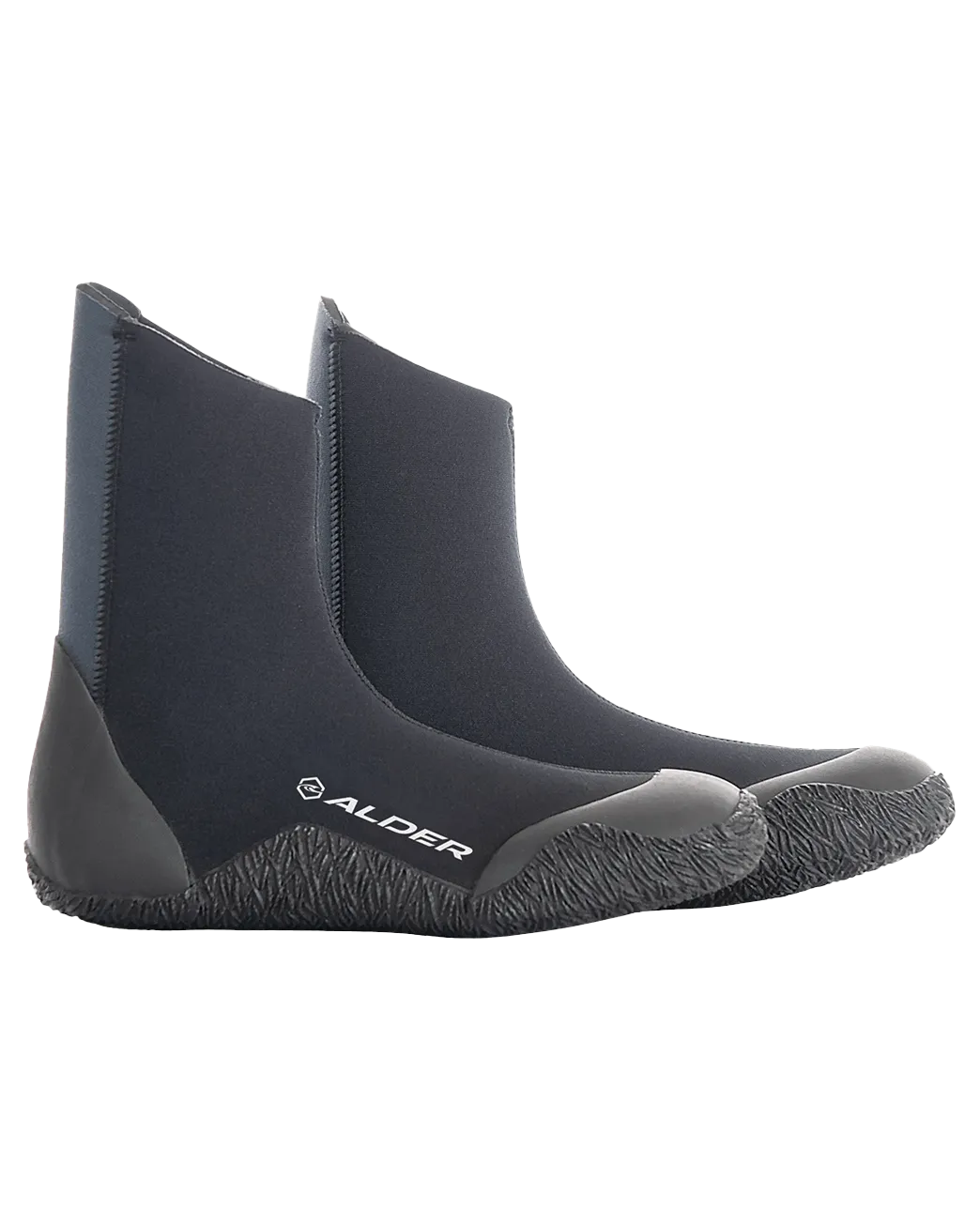 Edge 5mm Round Toe Wetsuit Boots in Black