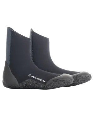 Edge 5mm Round Toe Wetsuit Boots in Black