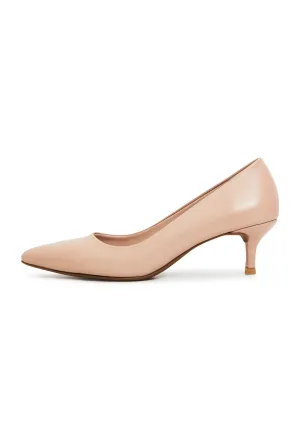 Elegant Luxe Pumps - Beige