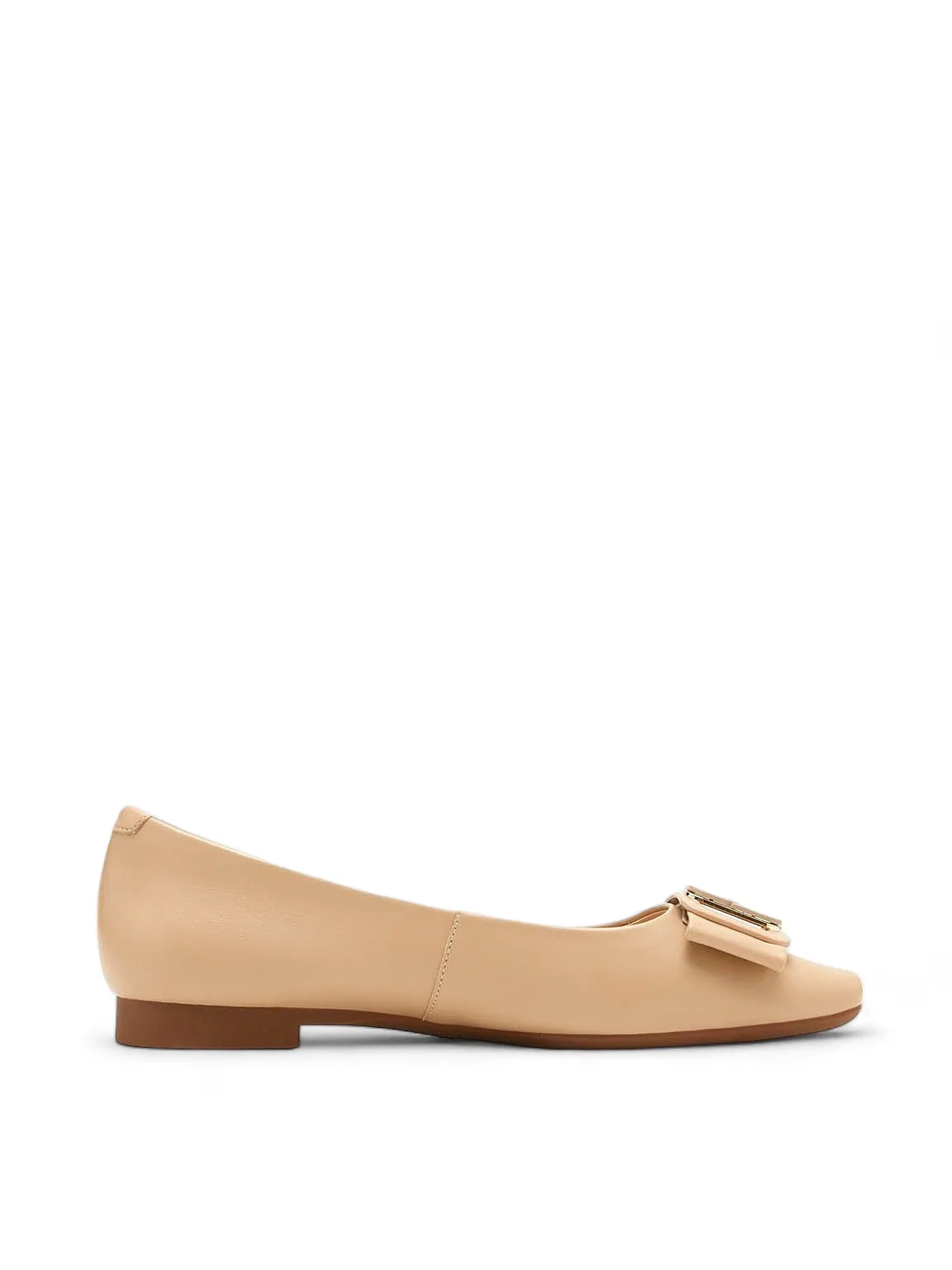 Elegant S Bow Ballerina Flats