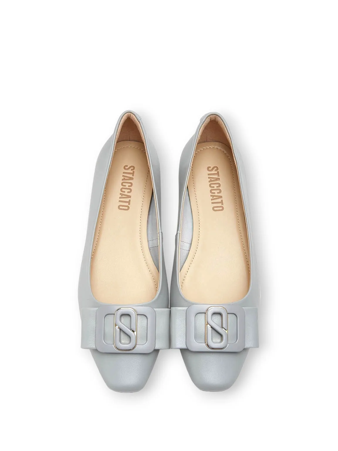 Elegant S Bow Ballerina Flats