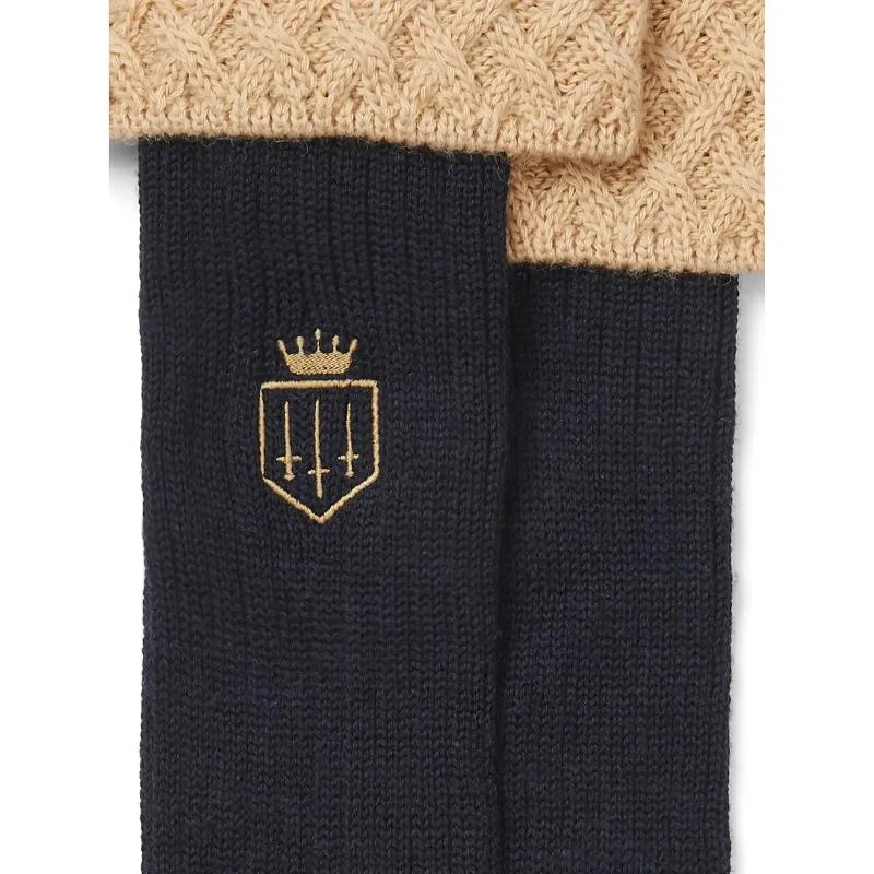 Fairfax & Favor Explorer Merino Wool Ladies Sock - Tan/Navy