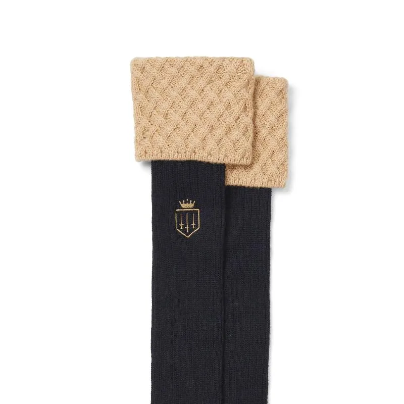 Fairfax & Favor Explorer Merino Wool Ladies Sock - Tan/Navy