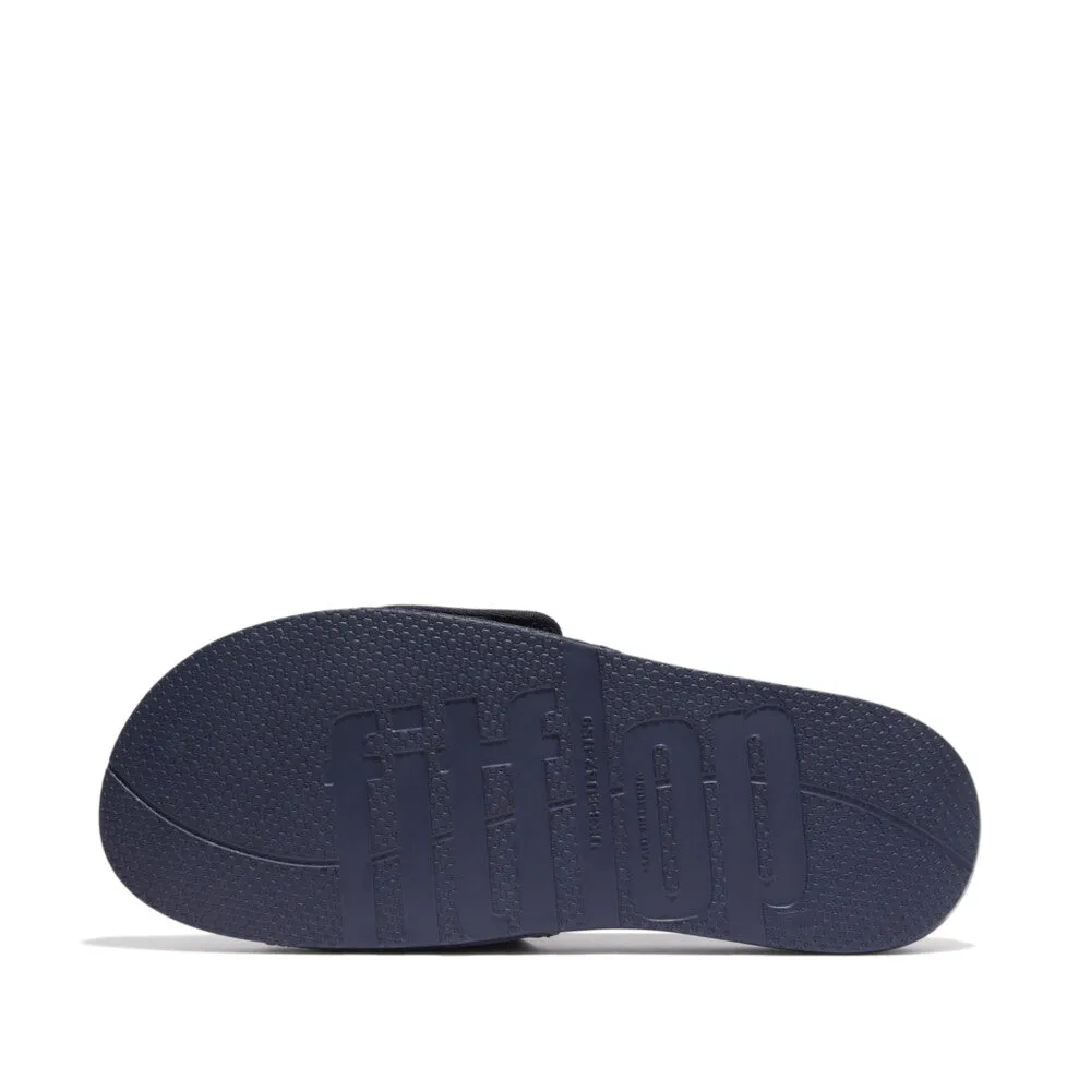 FitFlop iQushion Mens Adjustable Water-Resistant Slides Navy