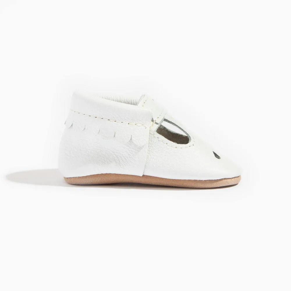 Freshly Picked Bright White Mary Jane Soft Sole Moccasins