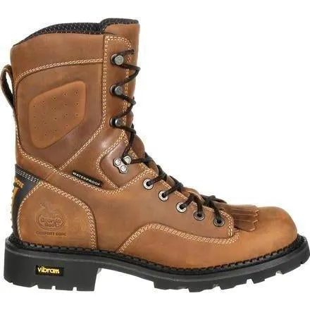 Georgia Men's Comfort Core 8" Comp Toe Logger Work Boot Brown GB00123