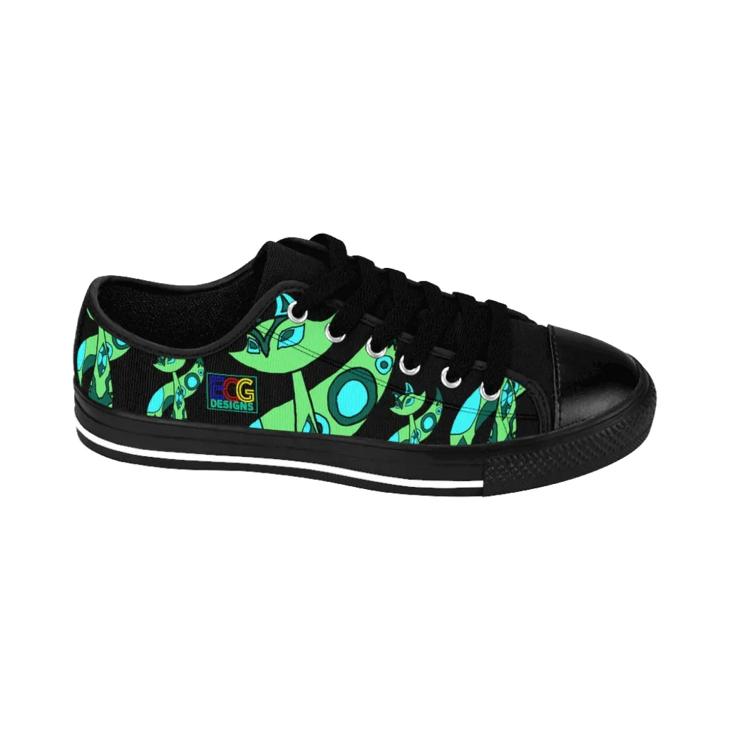 Green Cat Women's Sneakers