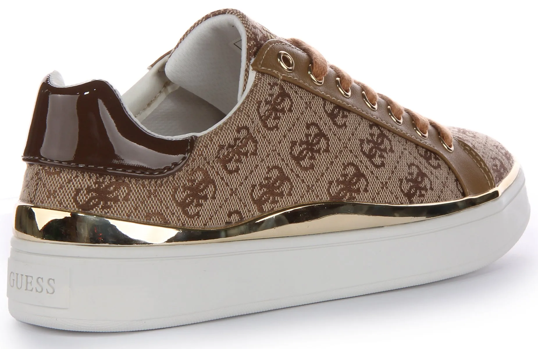 Guess Bonny 4G Trainers In Moca For Women