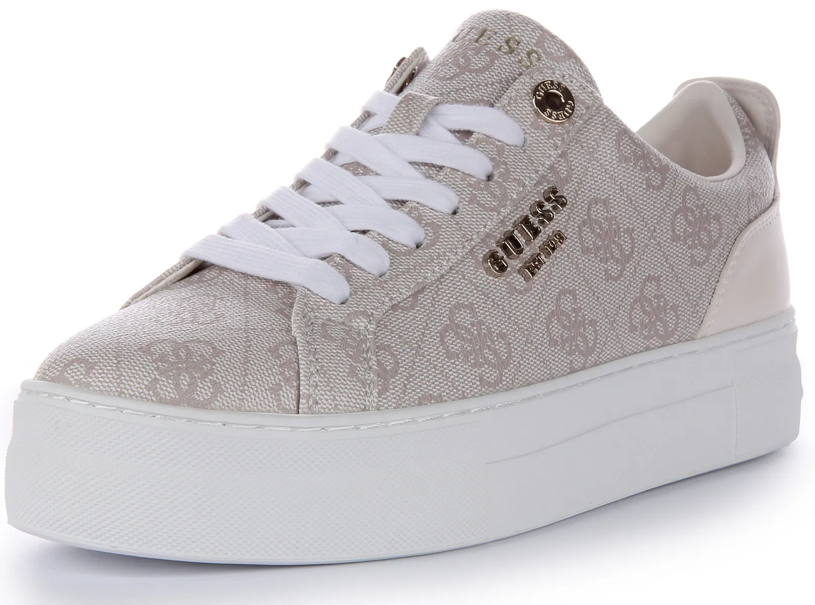 Guess Genza 4G Trainers In Stone For Women