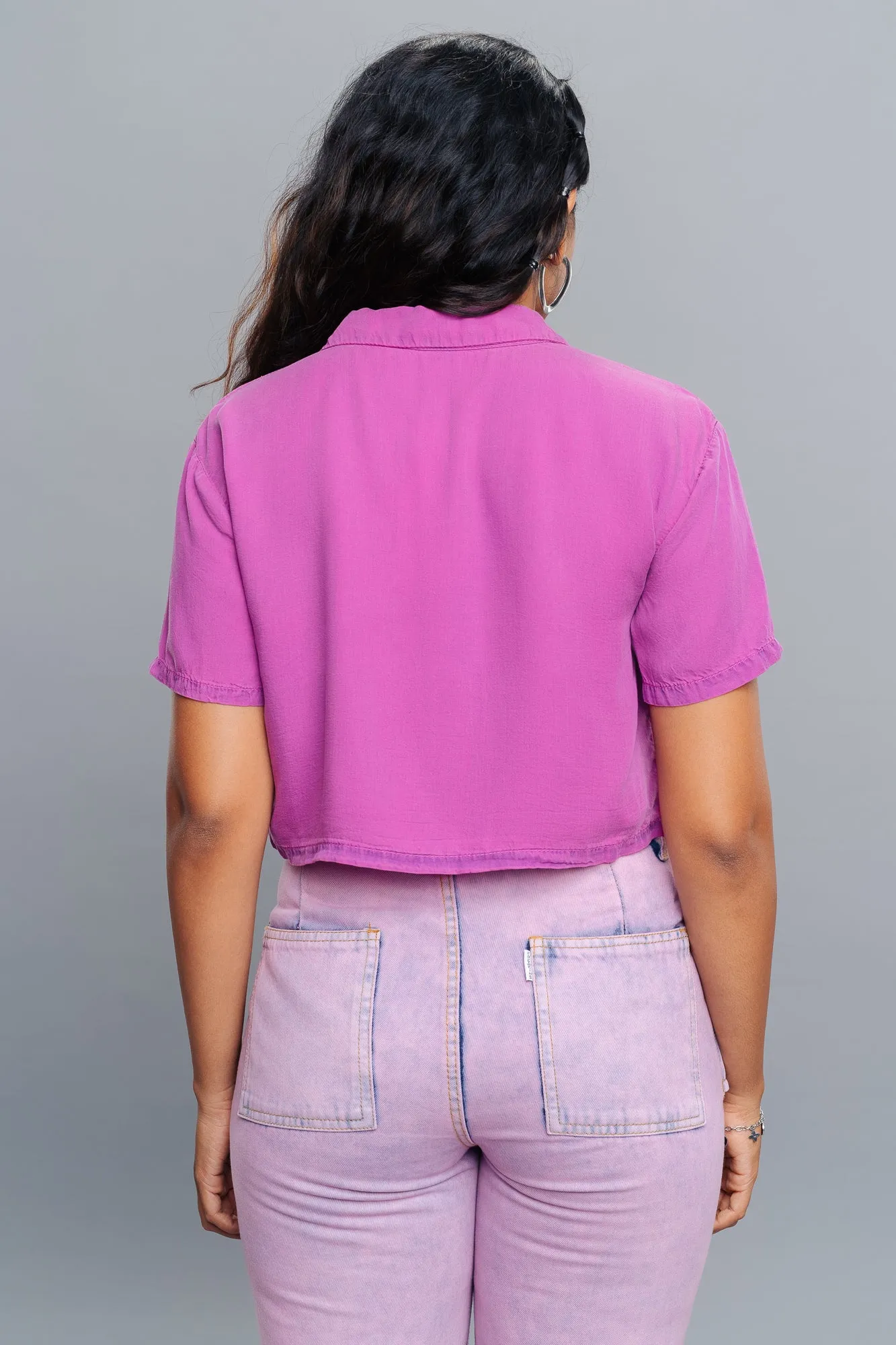 Heather Crop Shirt