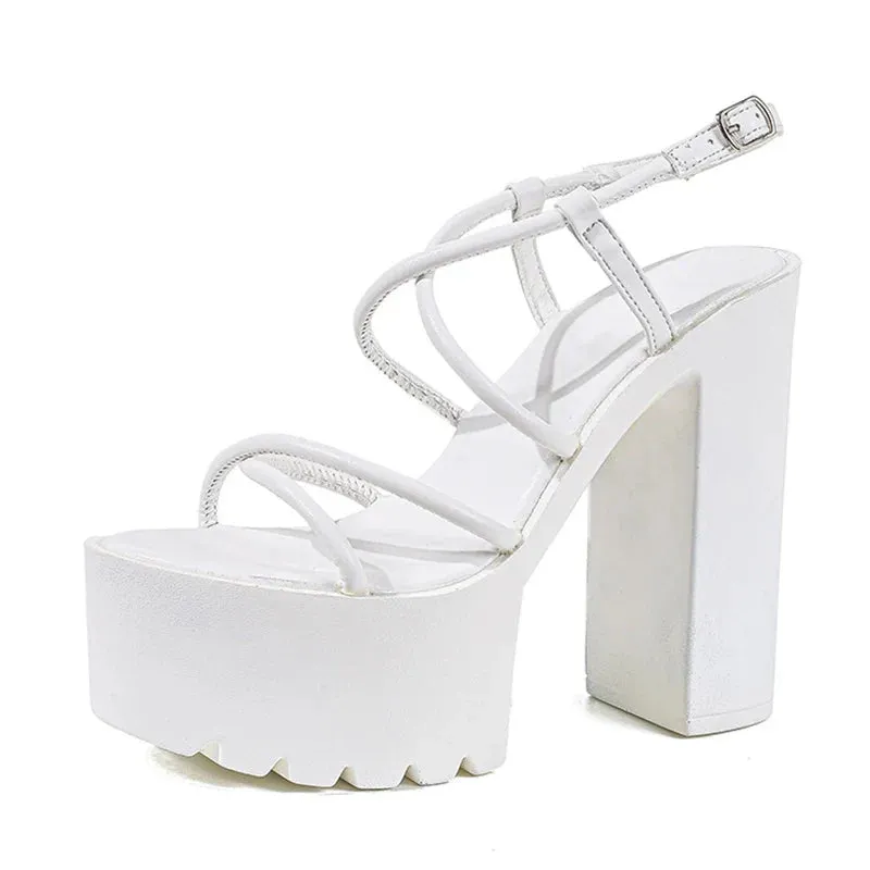 Joskaa 2024 New Chunky Sandal Heels