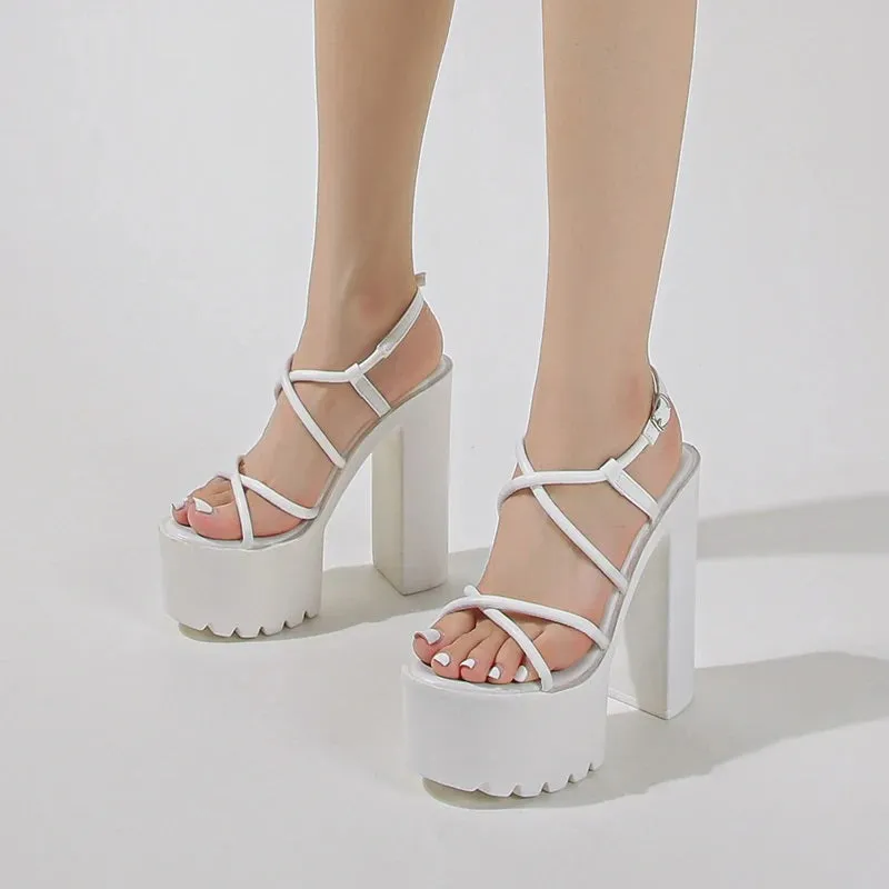 Joskaa 2024 New Chunky Sandal Heels