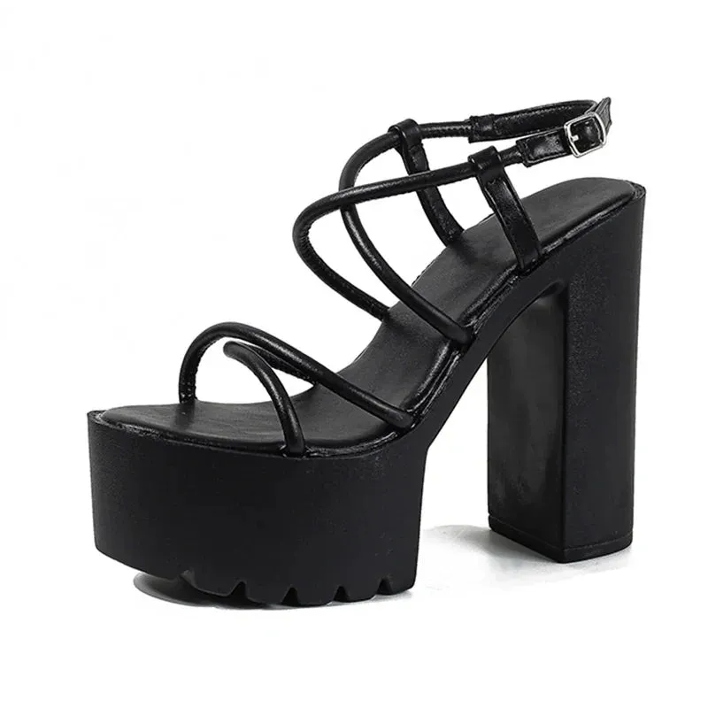 Joskaa 2024 New Chunky Sandal Heels