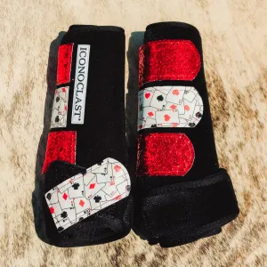 Know When To Hold Em Poker Card Custom Leather Strap Iconoclast Boots