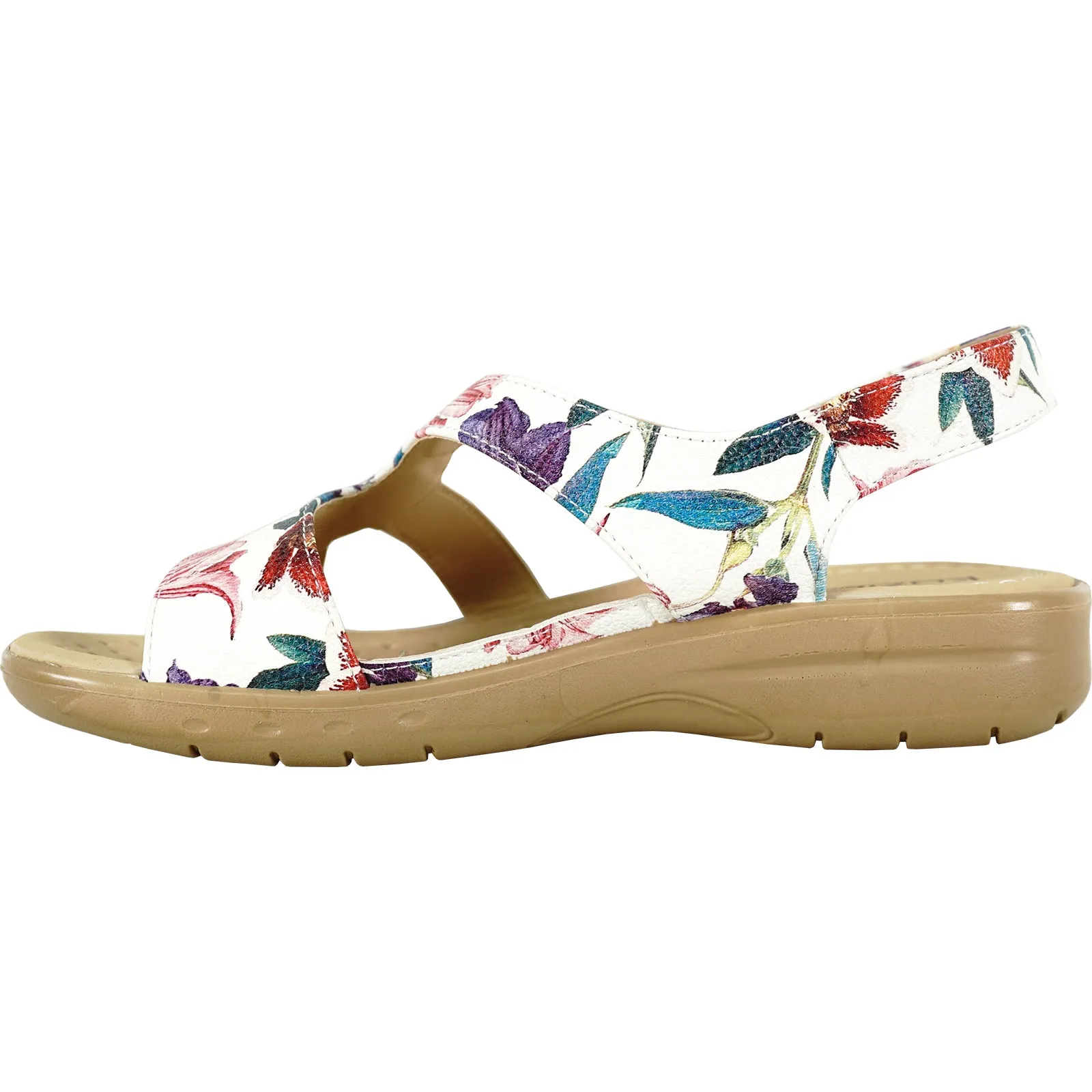 kozi Women Sandal OY3132 Comfort Wedge Sandal Flower