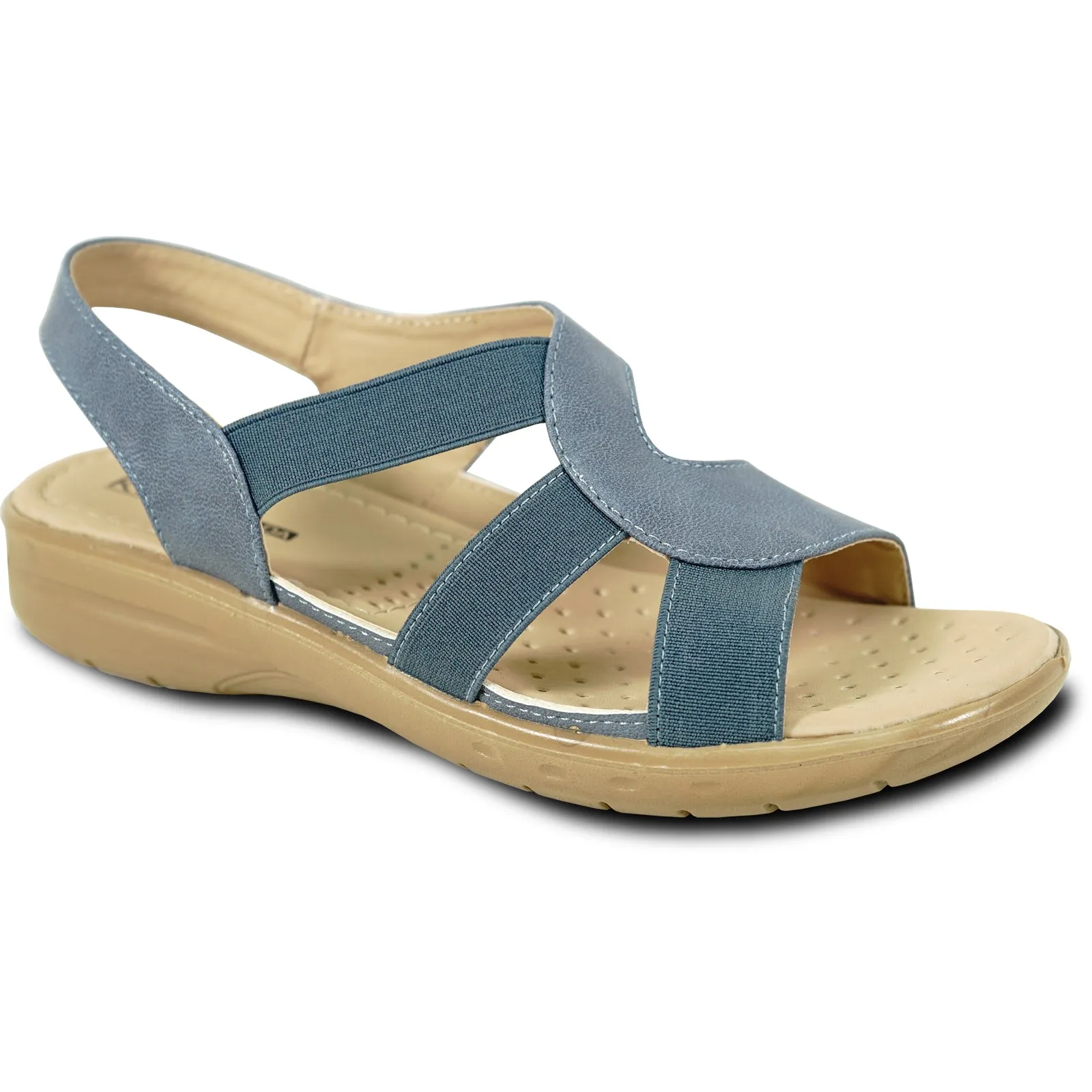 kozi Women Sandal OY3132 Comfort Wedge Sandal Navy