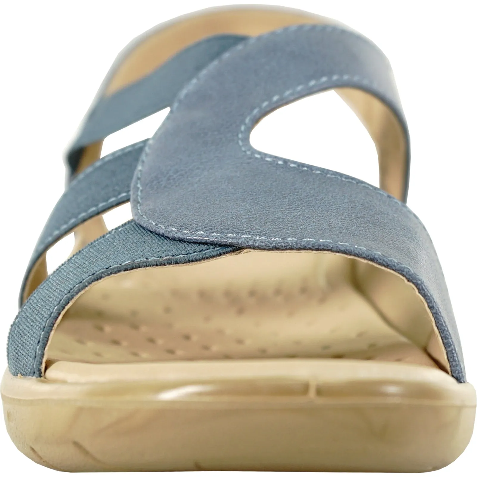 kozi Women Sandal OY3132 Comfort Wedge Sandal Navy