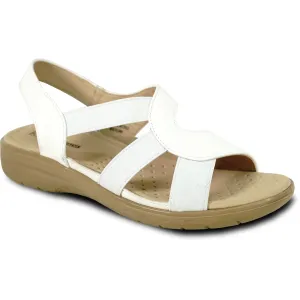 kozi Women Sandal OY3132 Comfort Wedge Sandal White