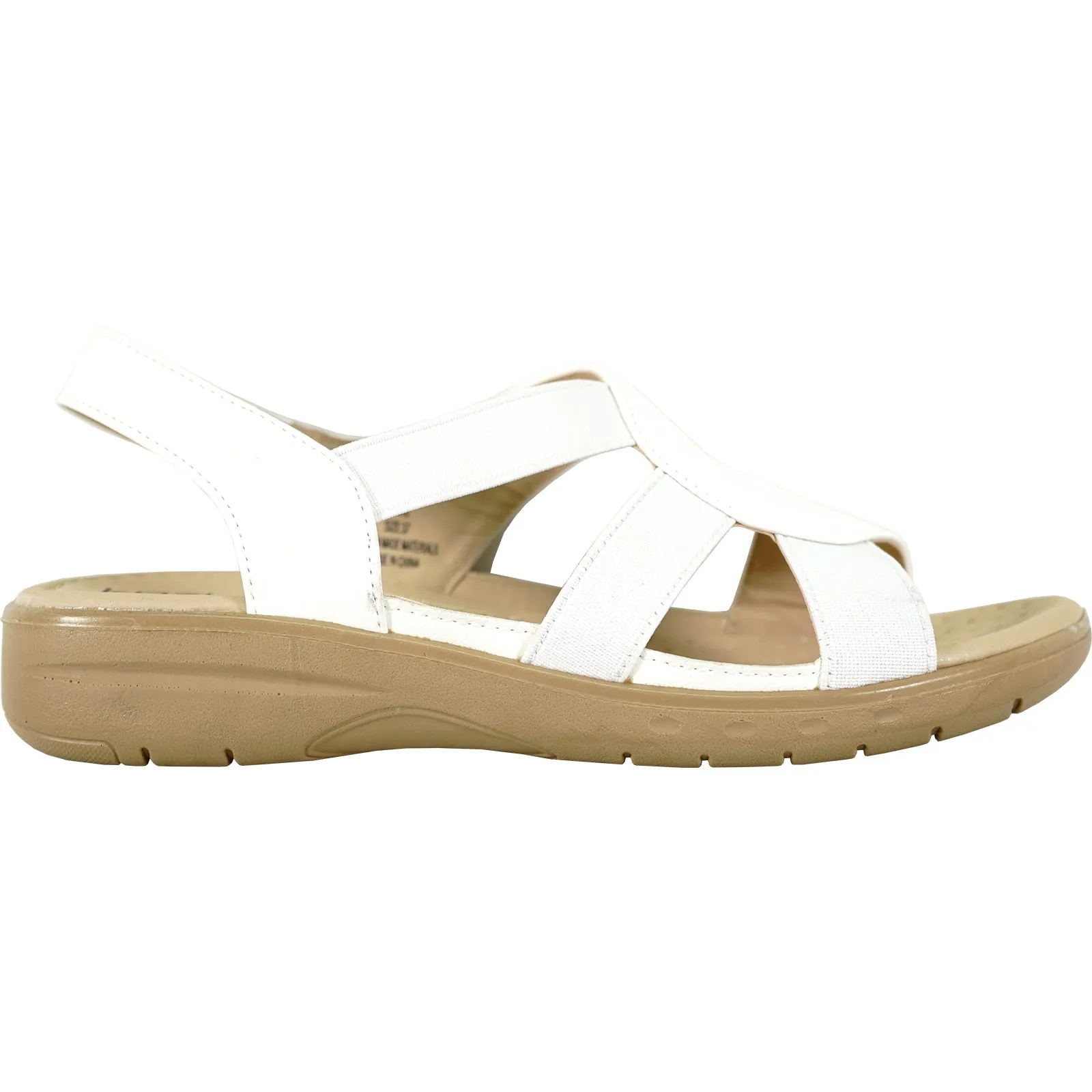 kozi Women Sandal OY3132 Comfort Wedge Sandal White