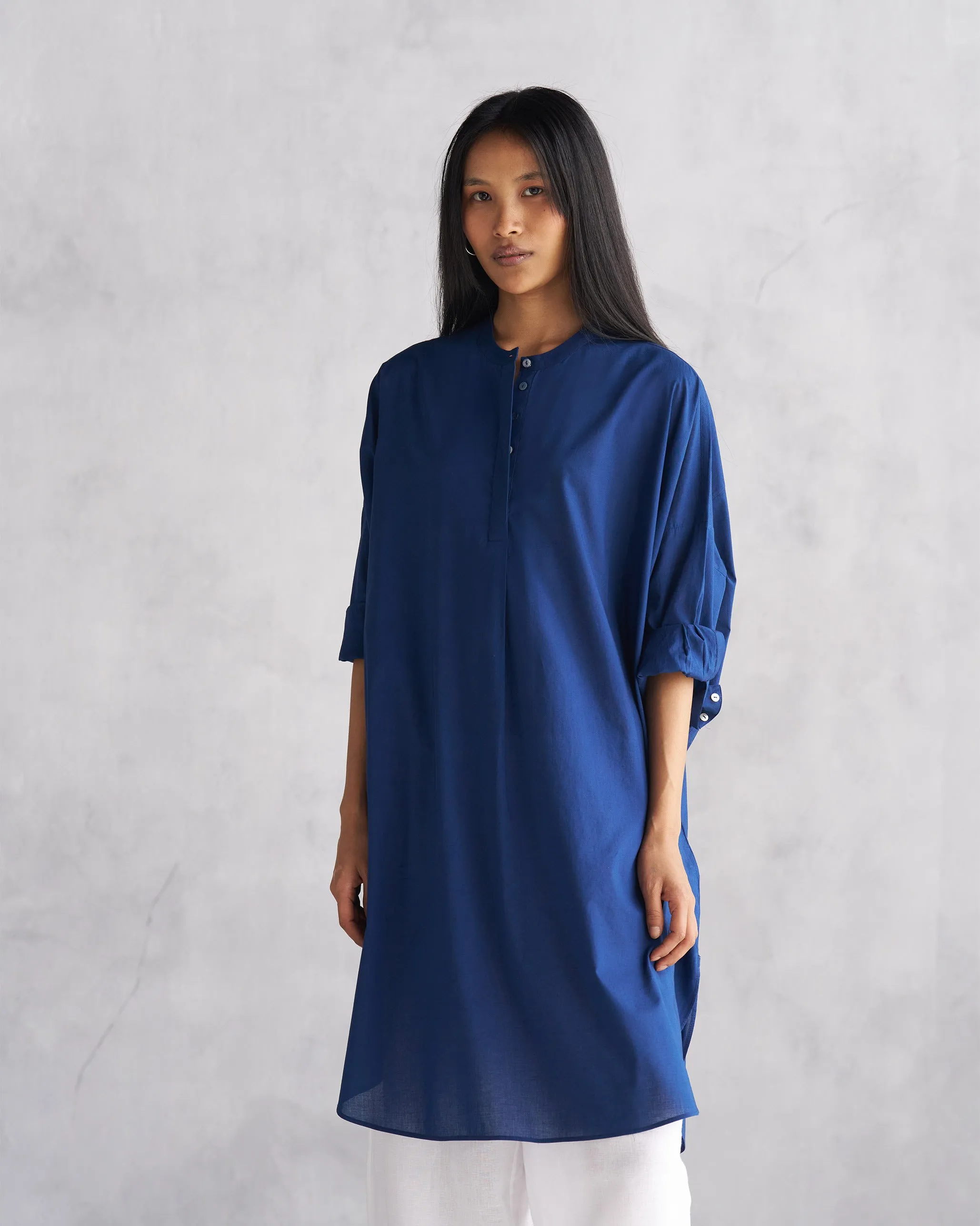 Lazy Sunday Tunic - Indigo