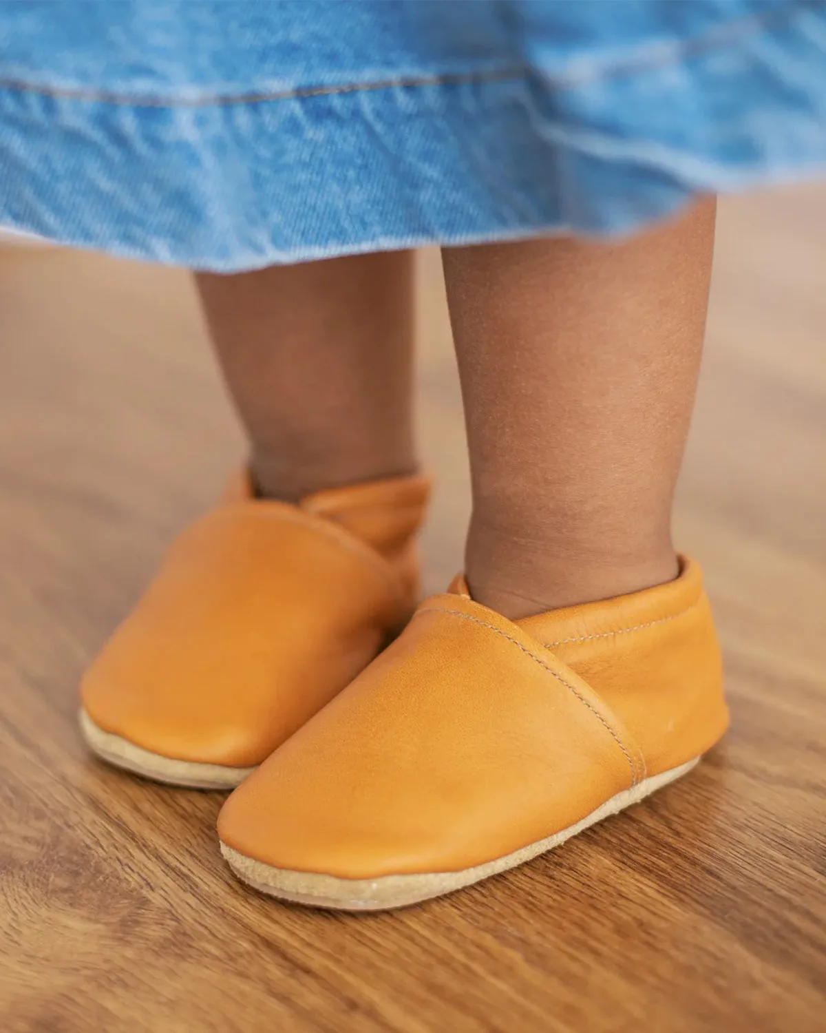 Leather Moccasins - Ginger