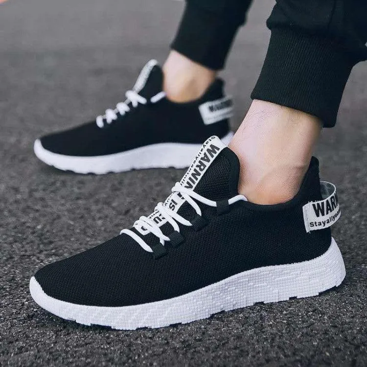 Lightweight Breathable Sports Sneakers with Colorful Soles for Men