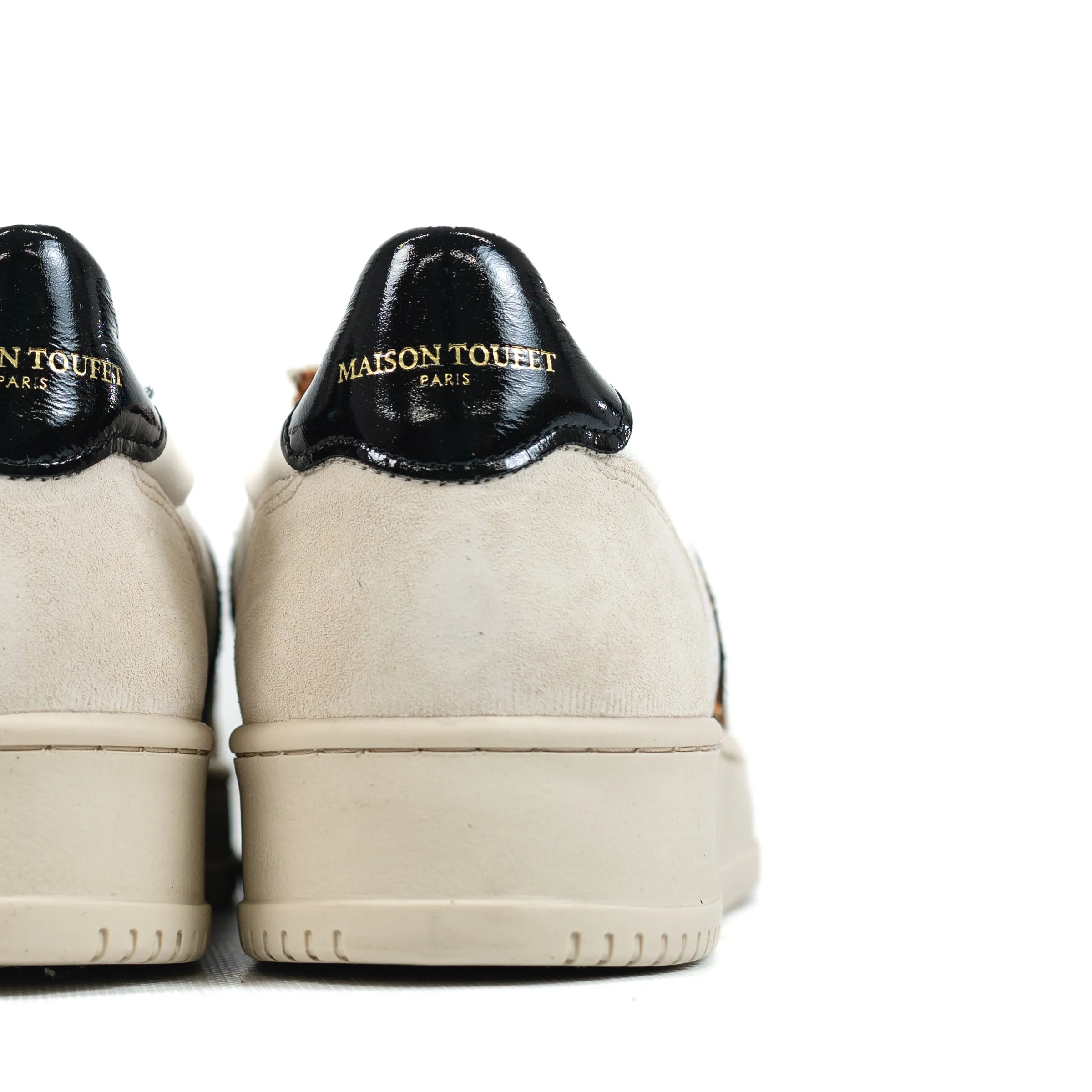 Maison Toufet Cream and Black Trainer