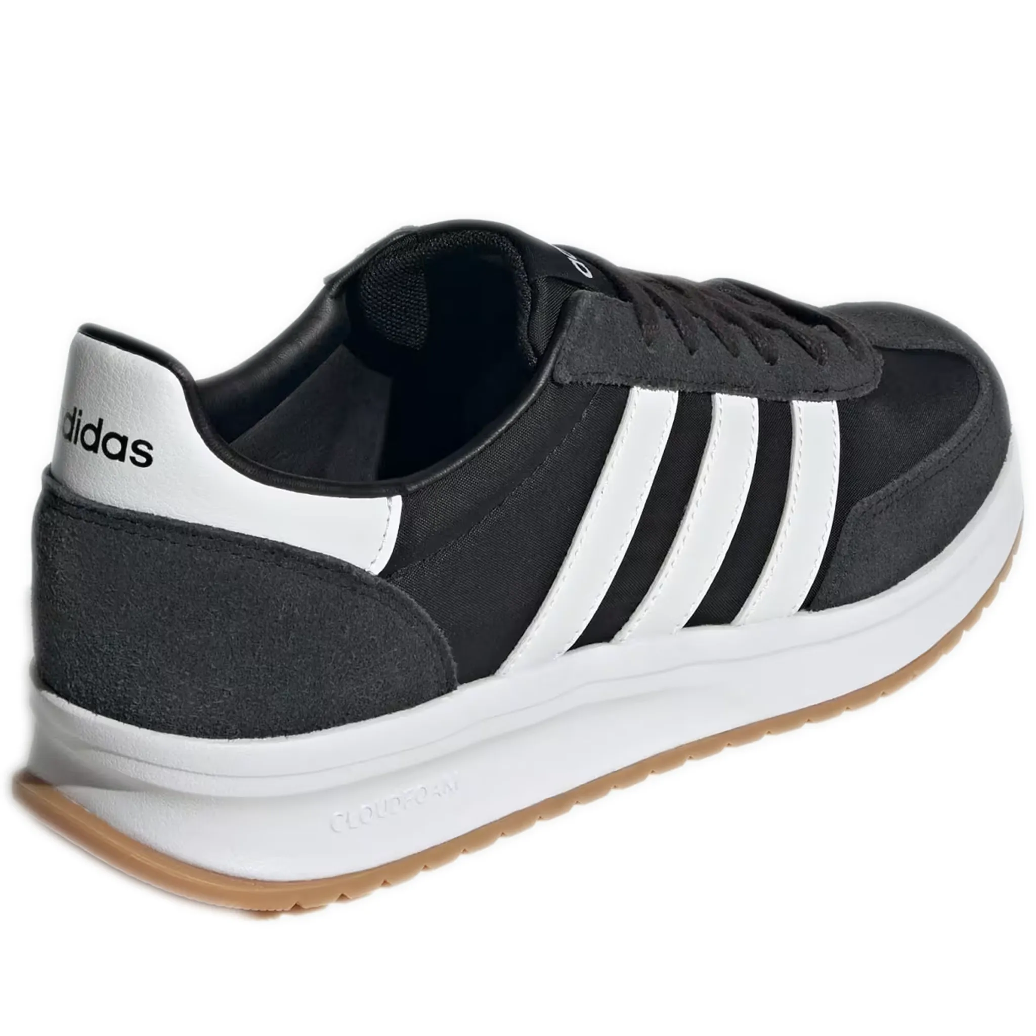 Men's Adidas Run 72 Shoes - Core Black / Cloud White / Cloud White