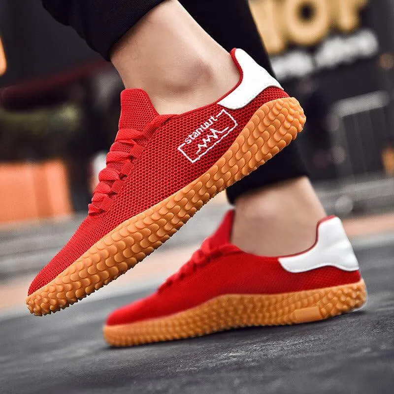 Men's Breathable Woven Sneakers for Spring and Summer - Lightweight Korean Casual Shoes