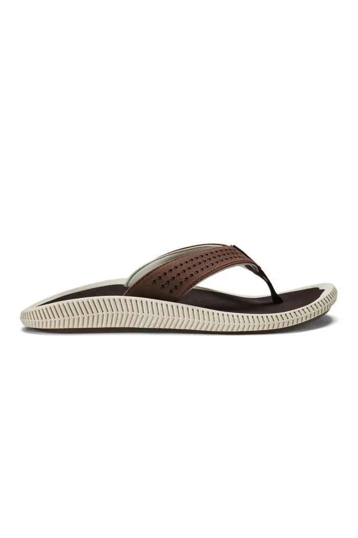 Men's Olukai Ulele Sandal in Blue Depth/Charcoal